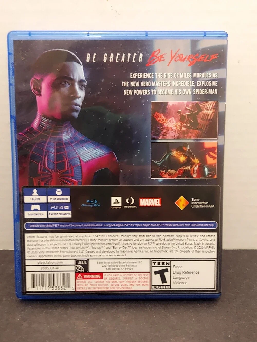 Spider-Man: Miles Morales Sony PlayStation 4 PS4  spiiderman Miles Morales ps4